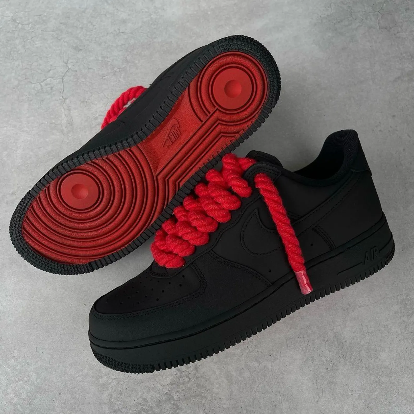 Robe Laces Coloured Bottom Air Force 1