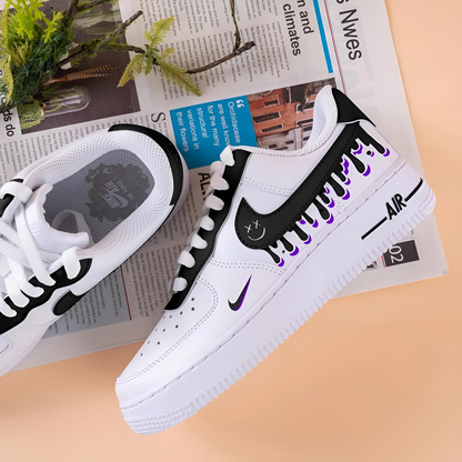 Black Violet Drip Air Force 1