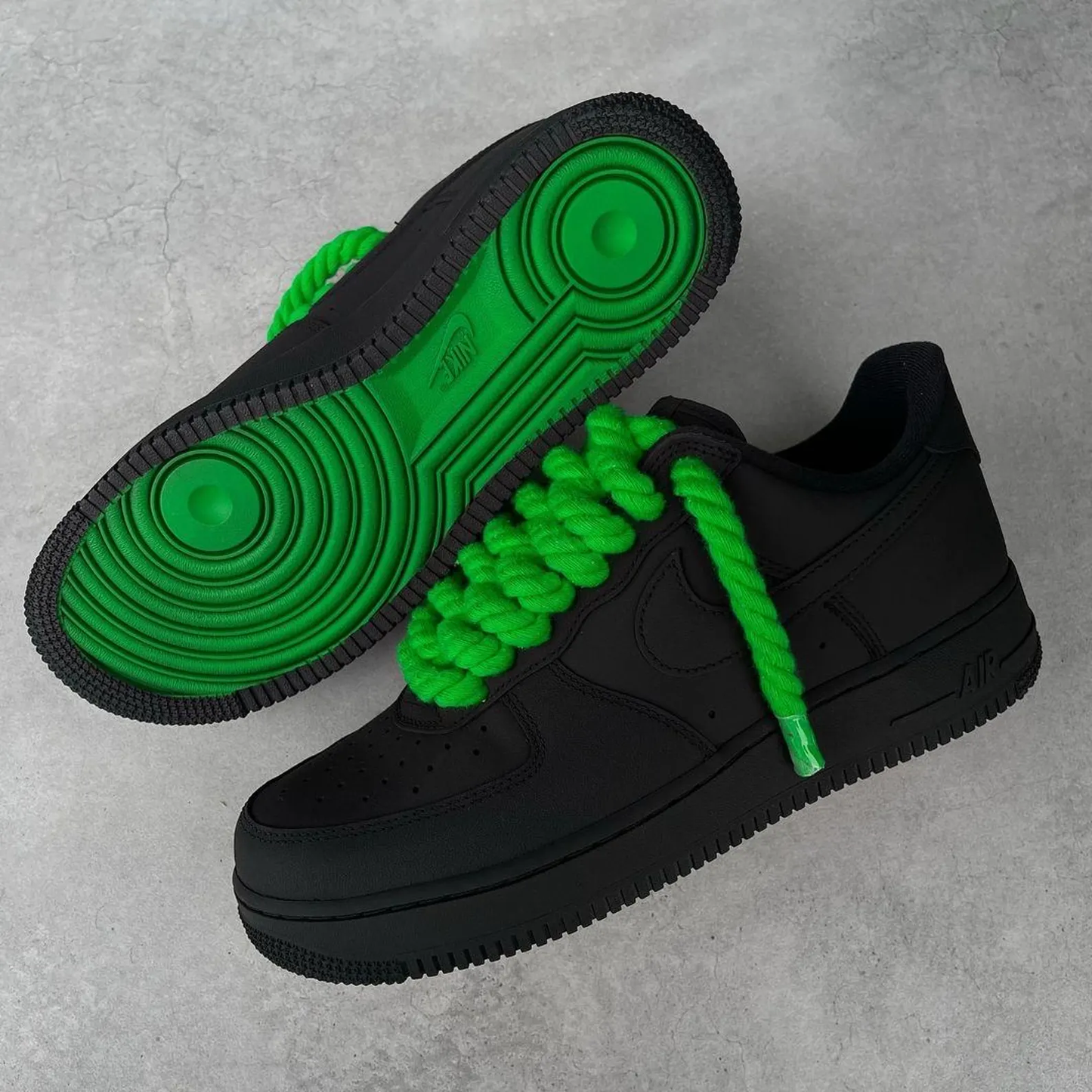 Robe Laces Coloured Bottom Air Force 1