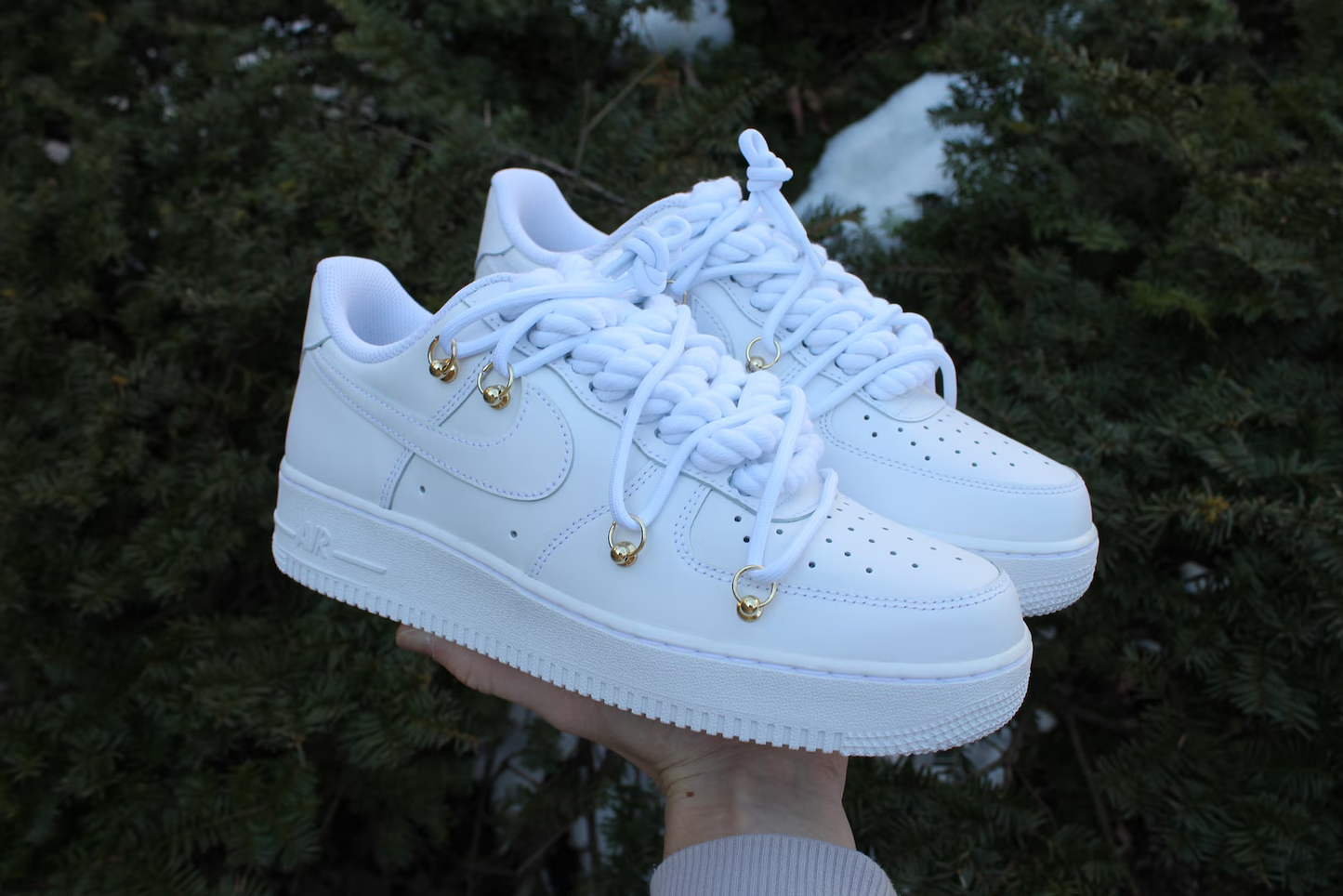 Double Laced Gold Air Force 1