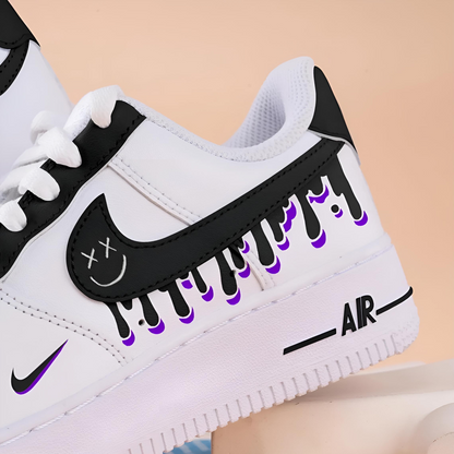 Black Violet Drip Air Force 1