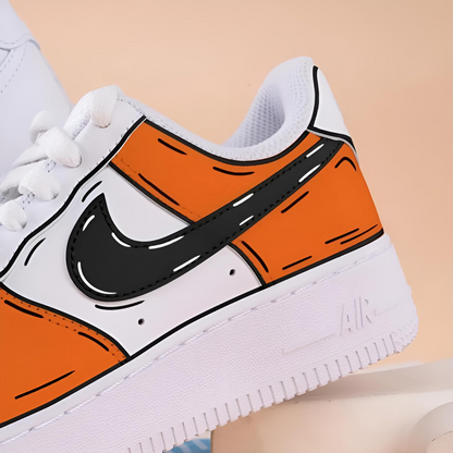 Orange Cartoon Cartoon Air Force 1